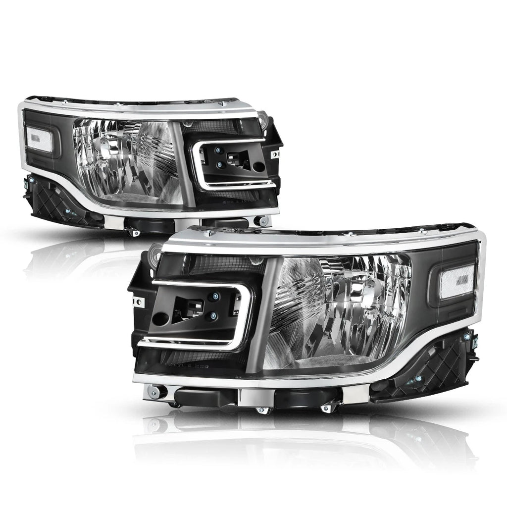 Headlight for Ford Flex (2013–2019) OE Direct Replacement Black Housing