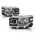 Headlight for Ford Flex (2013–2019) OE Direct Replacement Black Housing