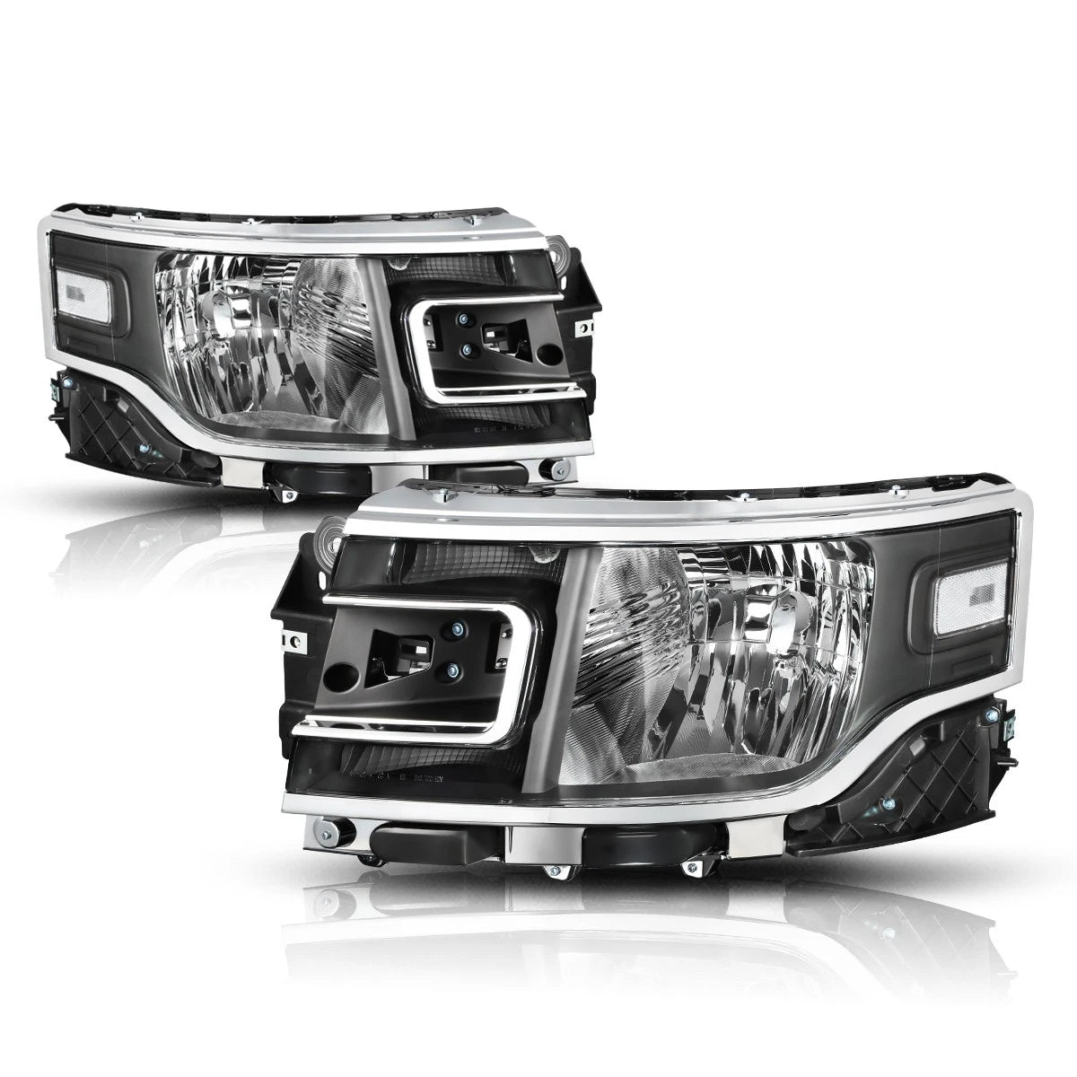 Headlight for Ford Flex (2013–2019) OE Direct Replacement Black Housing