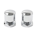 2X Solo Seat Vintage Nuts Screw for Harley Touring Road Glide Street Glide (2014–2023) Chrome