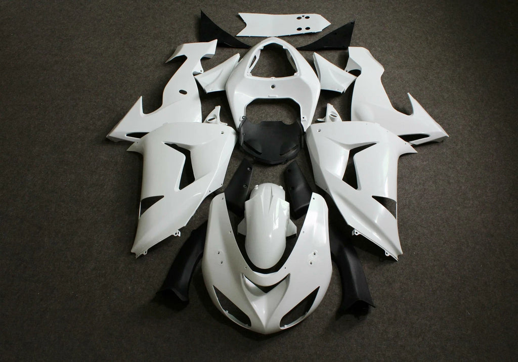 Fairing Kit for Kawasaki Ninja ZX10R (2006–2007) - Unpainted ABS Injection