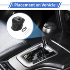 Gear Shift Knob Cover for Nissan Rogue (2021–2024) Black Grey Faux Leather