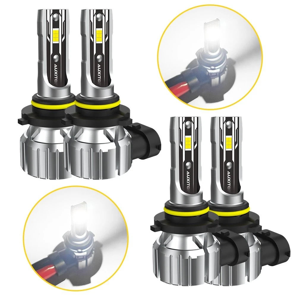 4X AUXITO 9005 9006 LED Headlight Bulbs for