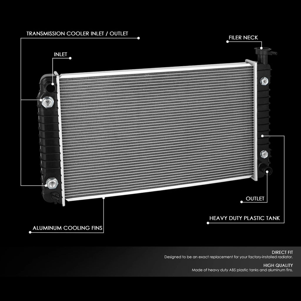 Aluminum Cooling Radiator DPI 1476 for Pontiac Trans Sport Lumina APV (1992–1995)
