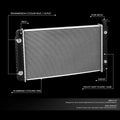 Aluminum Cooling Radiator DPI 1476 for Pontiac Trans Sport Lumina APV (1992–1995)