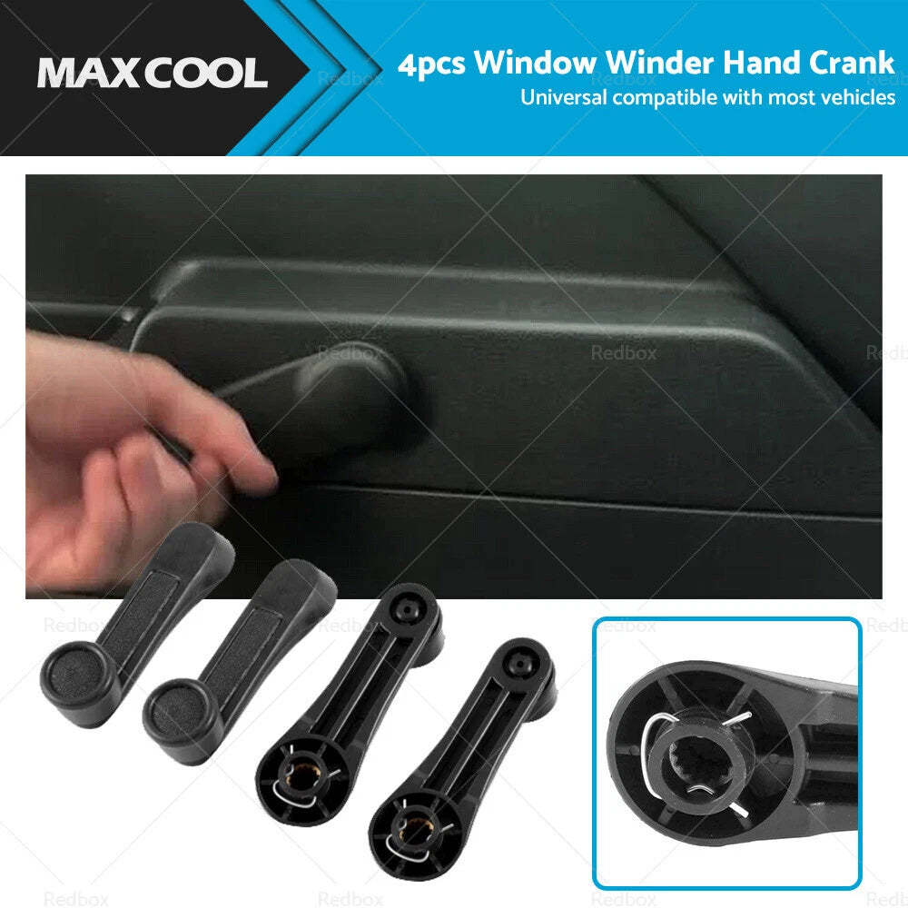 Set of 4 Universal Manual Window Cranks for Car Truck SUV