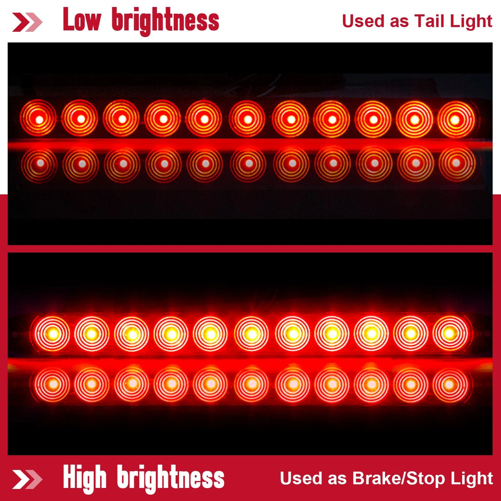 2X 16" Red LED Trailer Light Bar for Truck (Year Range Not Specified)