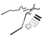 2.5" Dual Exhaust for Ford Crown Victoria P71 (2004–2011) - Slash Cut Black Tips