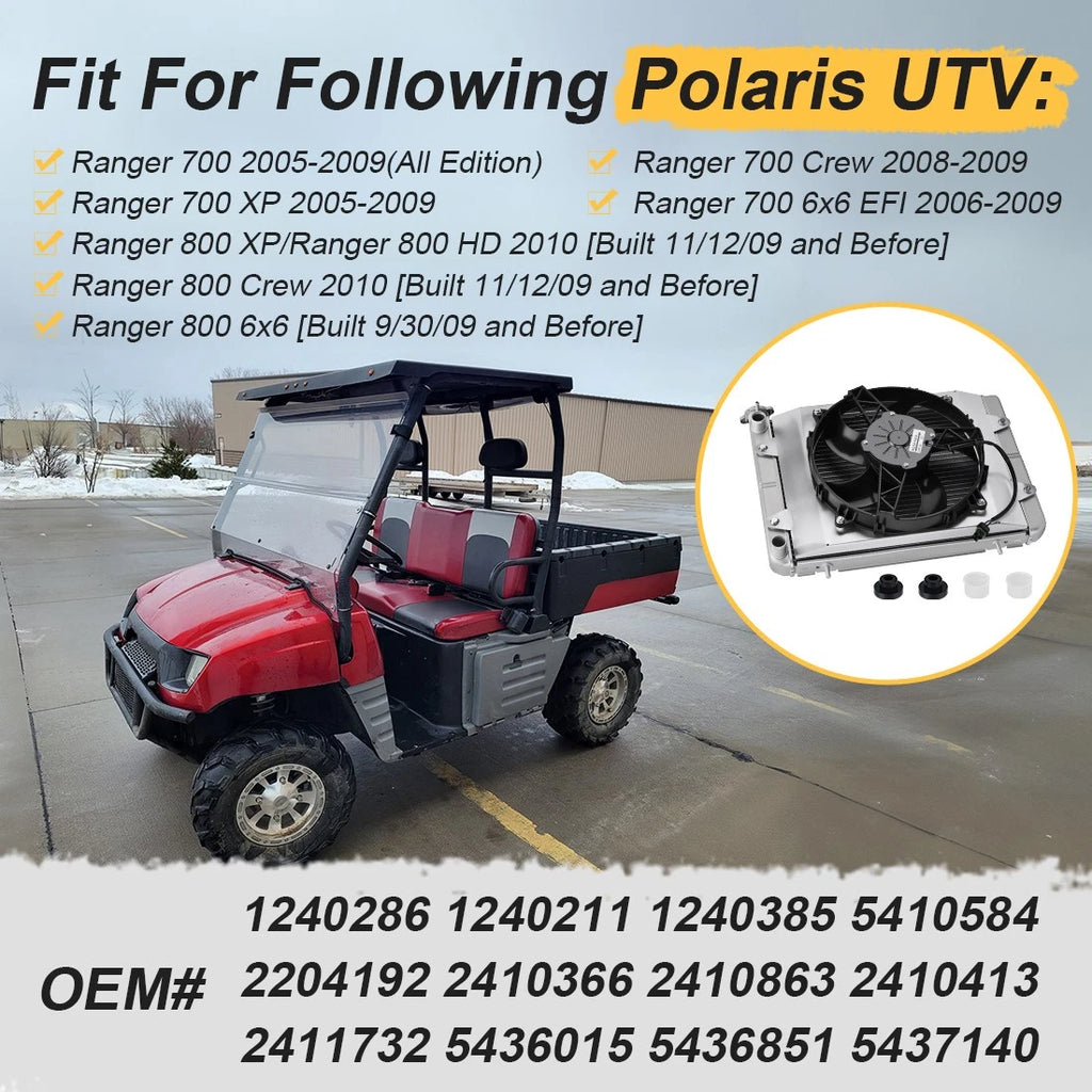 Cooling Radiator Fan Shroud Kit for Polaris Ranger 700 XP 700 Crew (2005–2009)