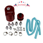 Oil Catch Can Tank & Filter Kit for Universal Applications (Aluminum)