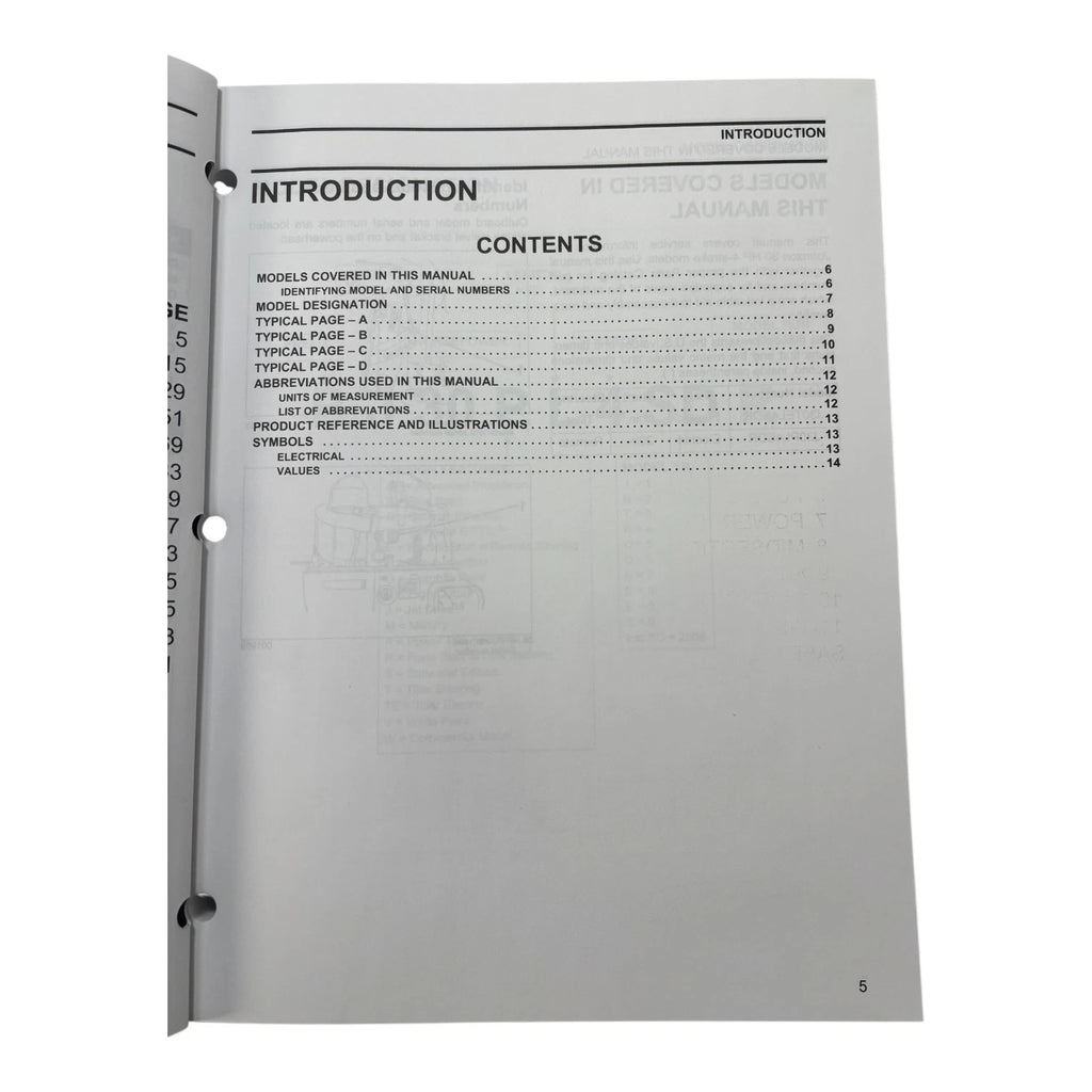 Service Manual for Johnson 30 HP 4 Stroke (2006) - Part No. 5006592