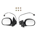 Chrome Mirror Pair for Ford F-150 F-250 (1998–2002) F85Z17682FAA Power Adjust