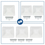 Set of 3 Roof Vent Covers for RV Camper Cargo Trailer (14" x 14")