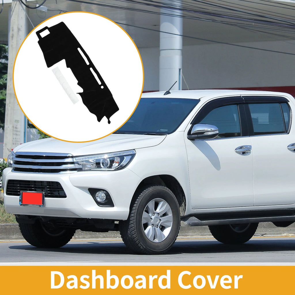 Dashboard Cover for Toyota Hilux 150 Series SR SR5 (2005–2015) Black