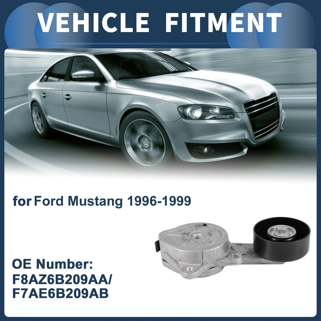 Belt Tensioner for Ford Mustang (1996–1999) No.F8AZ6B209AA Metal