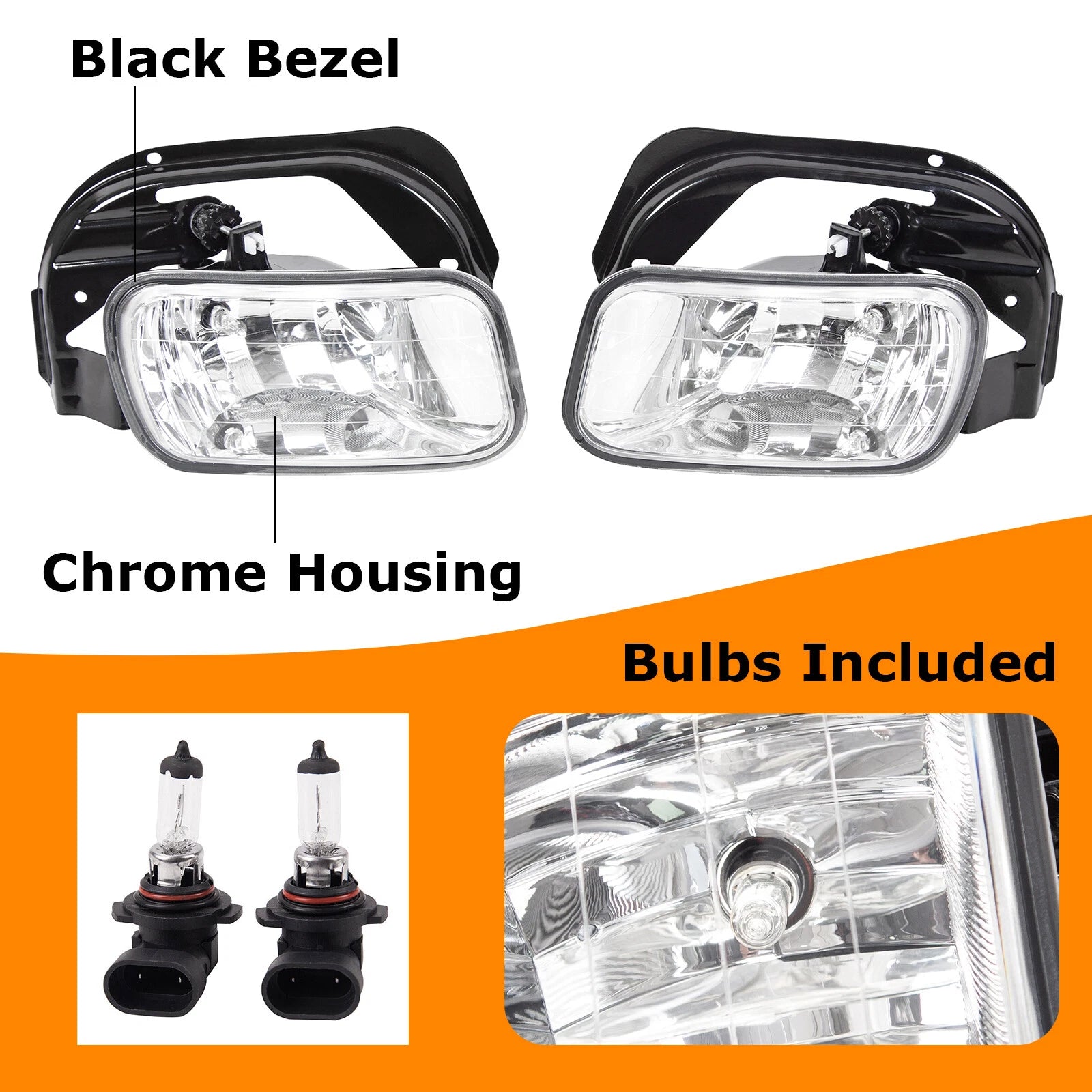 Front Fog Lights for Dodge Ram 2500 3500 (2010-2018) / Ram 1500 (2009-2012)