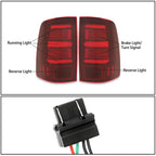 Red LED Tail Lights for Dodge Ram 1500 2500 3500 (2009-2018)