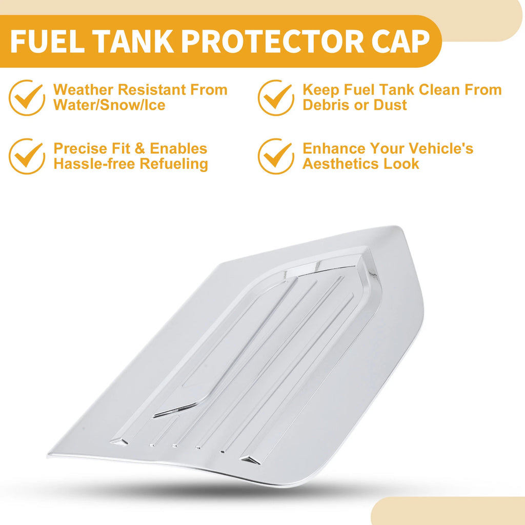 Fuel Tank Door Cap for Honda Fit (2021–2025) Chrome Silver Tone