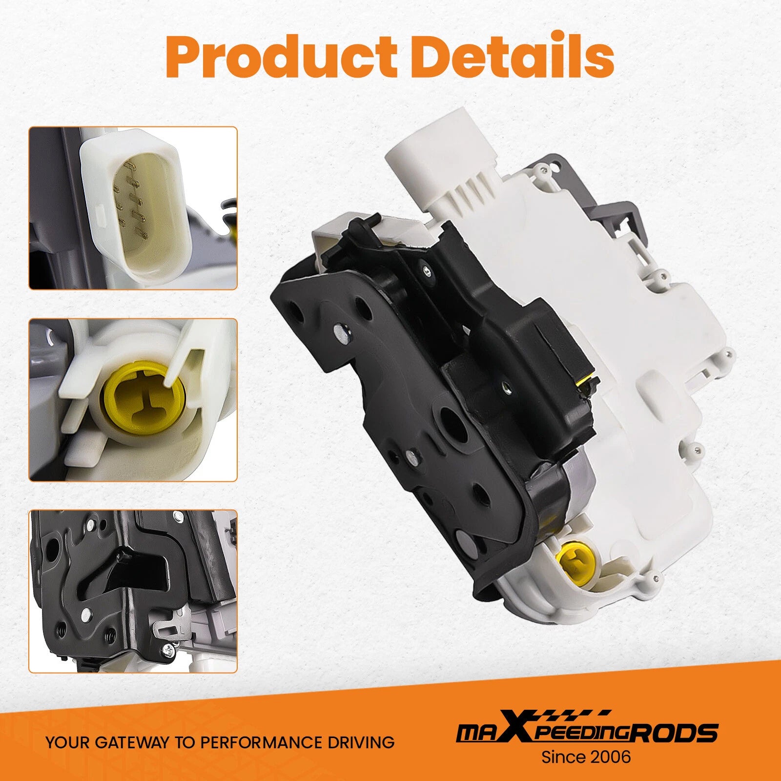 Door Lock Actuator Front Left for Audi A3 A4 A6 A8 R8 (2000–2020) 4F1837015