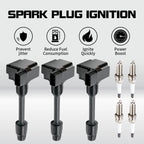 3X Ignition Coils + 4 Spark Plugs for Infiniti I30, Nissan Maxima (2000–2001) UF348