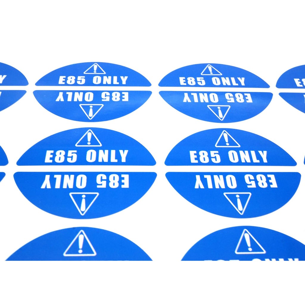 16 Pairs Round E85 Only Stickers for Fuel Tanks & Gas Cans