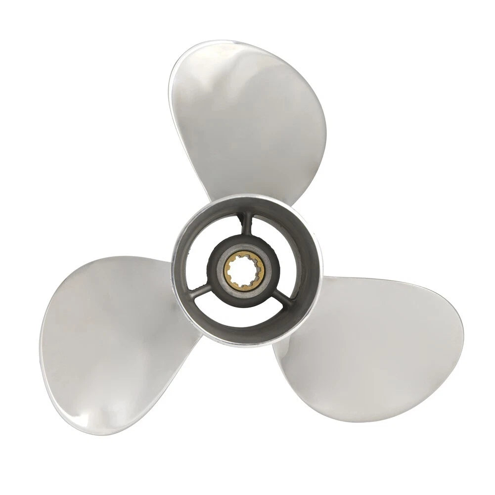 Stainless Steel Propeller for Yamaha 20-30HP (10 Tooth, RH) 9 7/8 x 12