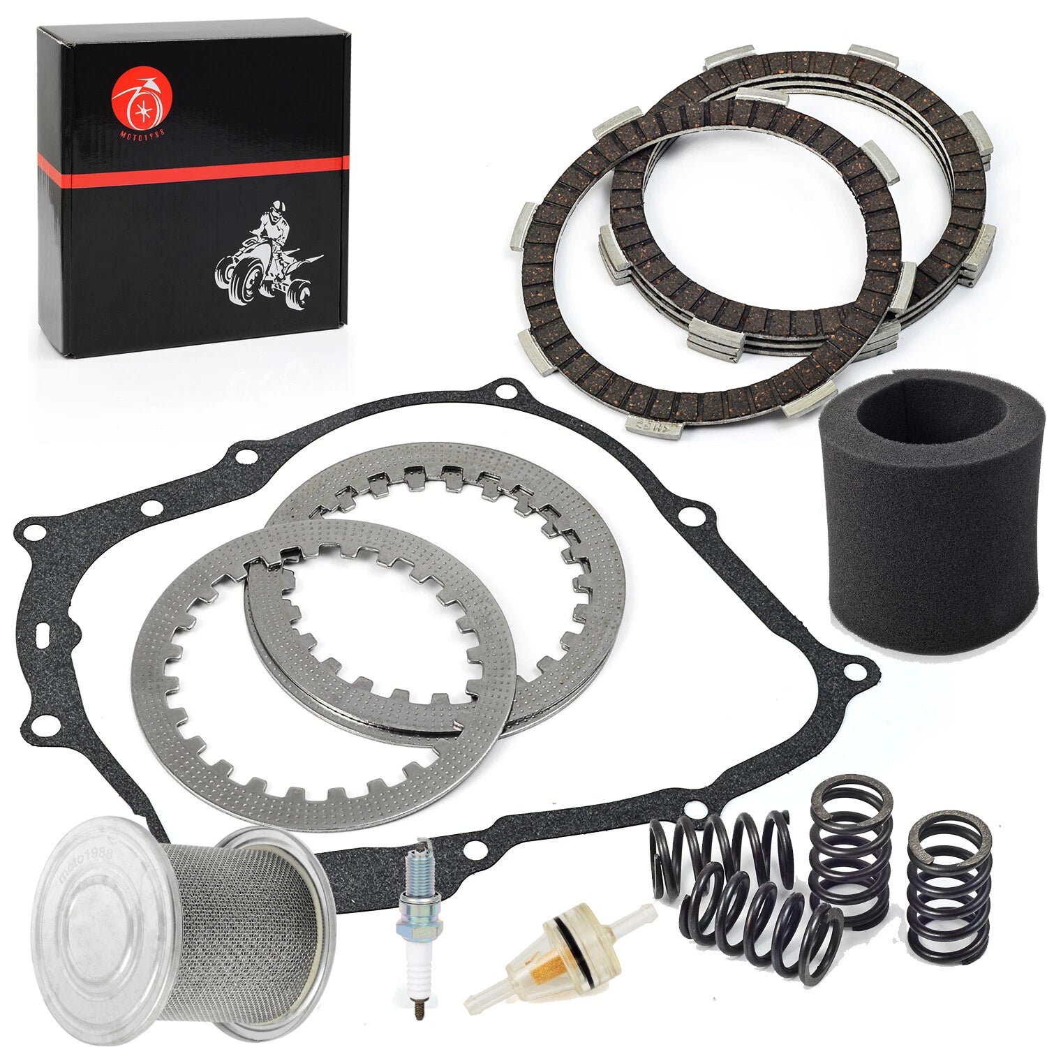Clutch Plate Kit with Springs & Gasket for Honda CRF/XR 80/100 (2000–2023)