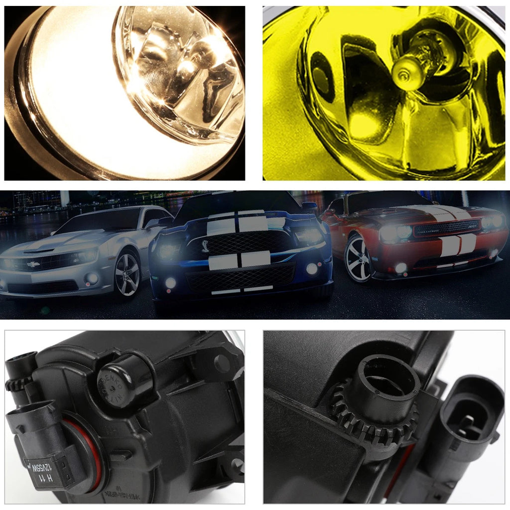 Front Bumper Fog Lights with Chrome Bezel for Toyota Corolla (2009–2010)