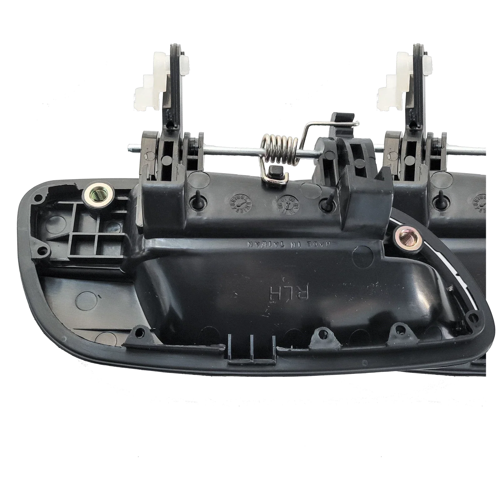 Rear Left Outer Door Handle Smooth Black for Hyundai Elantra (2000–2006)