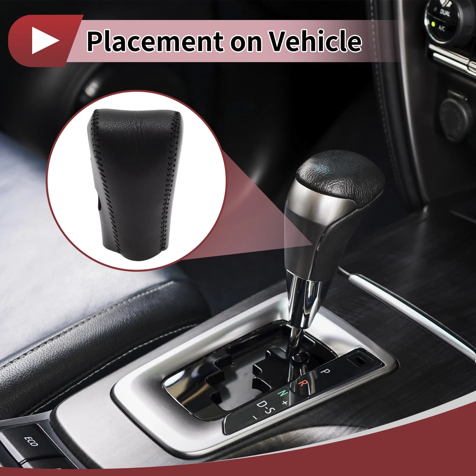 Anti-Slip Gear Shift Knob Cover for Nissan Serena HFC27 GFC27 (2016–2023)