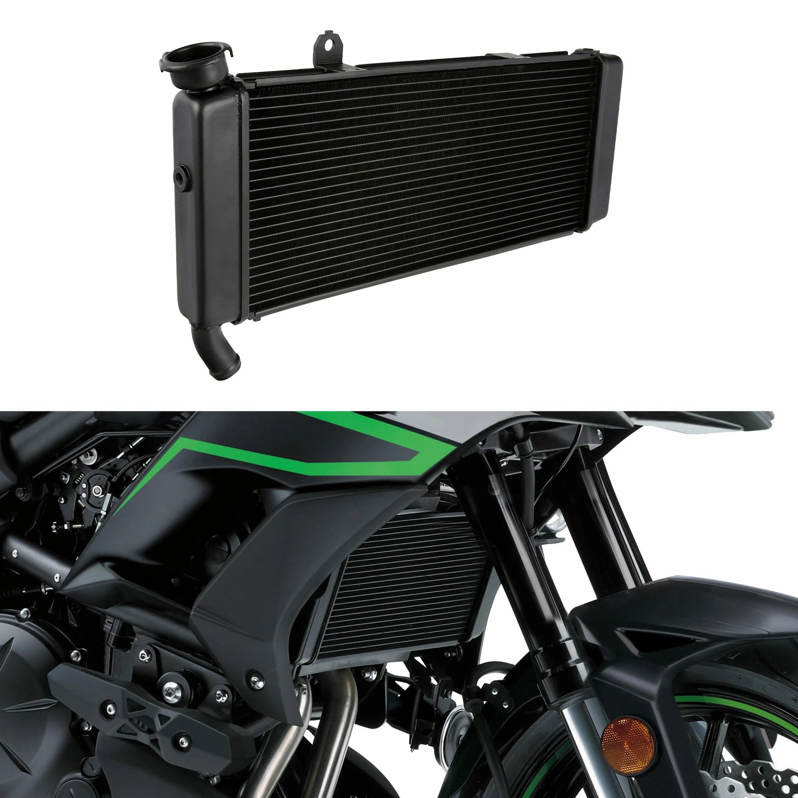 Radiator Cooling Engine Cooler for Kawasaki Versys 650/650ABS (2015–2026)