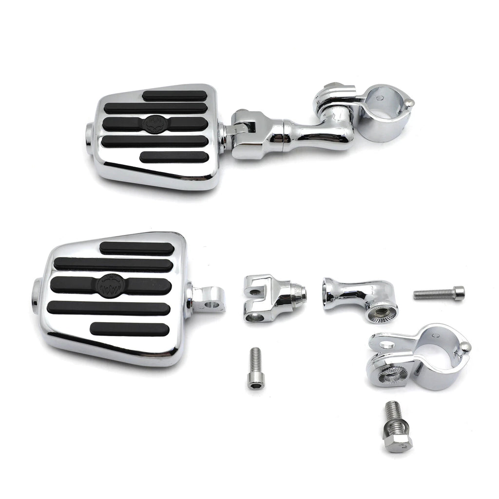 Chrome Furious Flame 3" Stem 1.25" Foot Peg for Honda Shadow Harley Road King