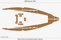 EVA Pads for Bavaria 1060 Cockpit Marine Boat (1985)
