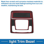 Front Row Light Trim Bezel for Honda ZR-V (2022) Carbon Fiber Black