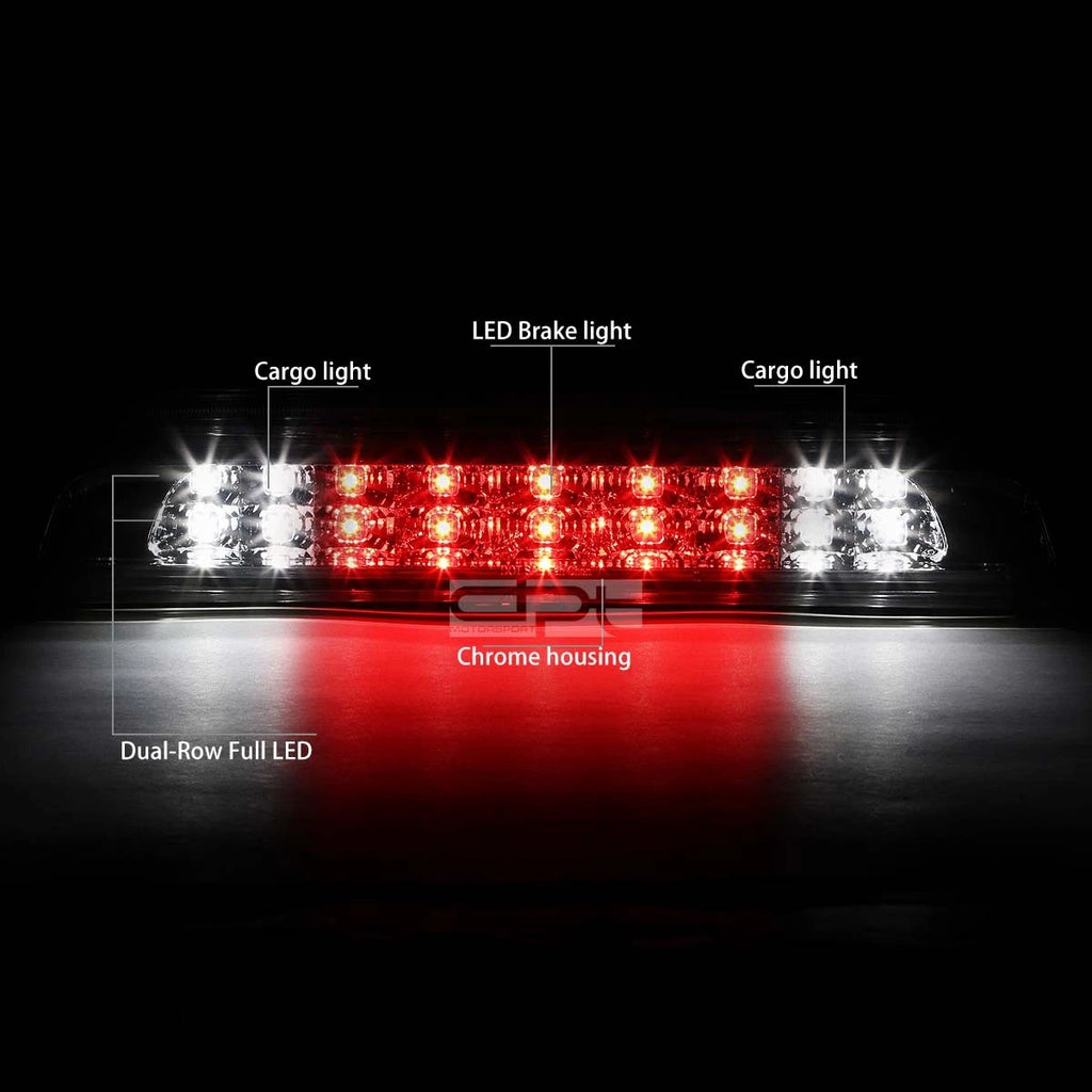 2X Chrome LED Third Tail Brake Light for Tundra (2007–2018)