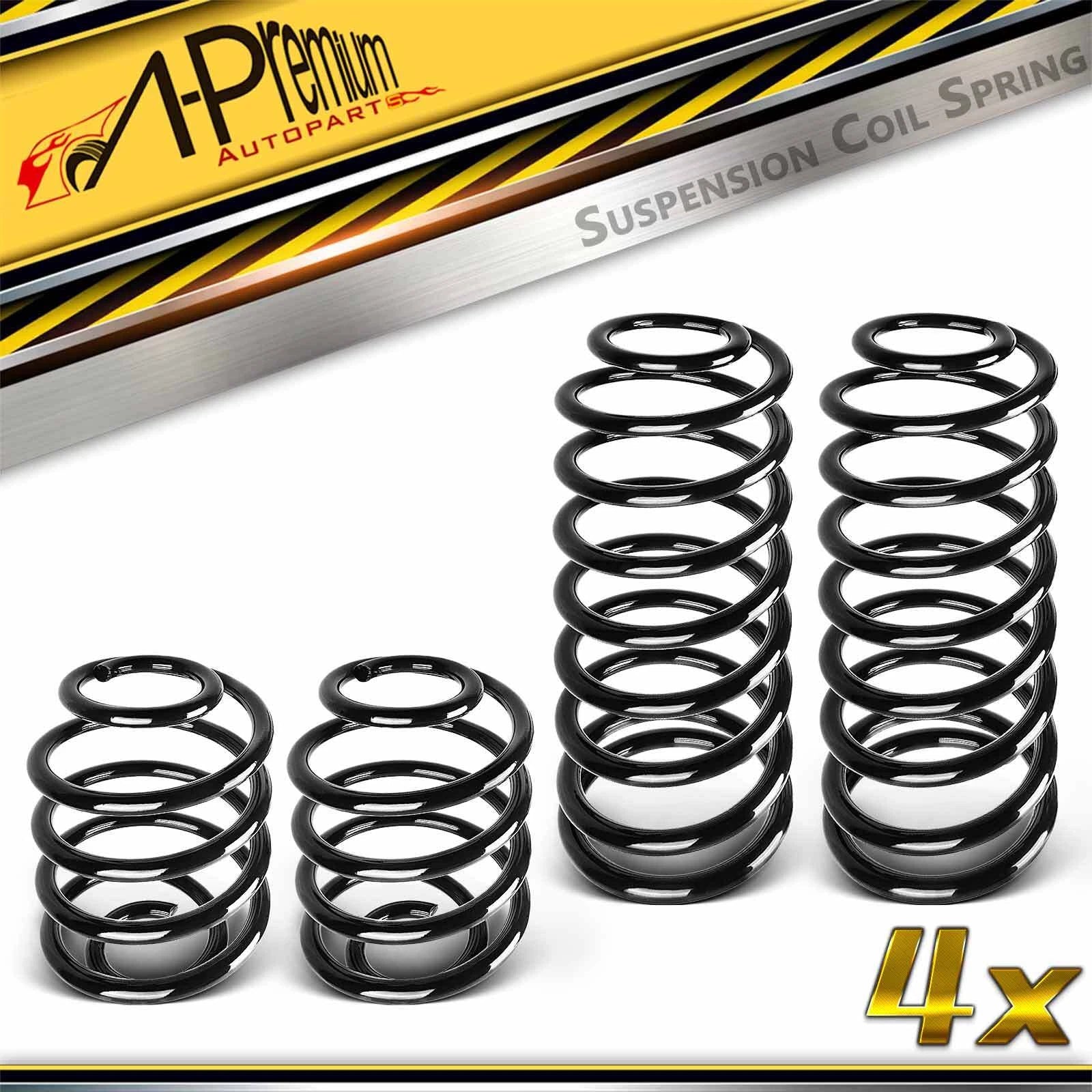 Set of 4 Coil Springs for Jeep Wrangler (1997–2006)