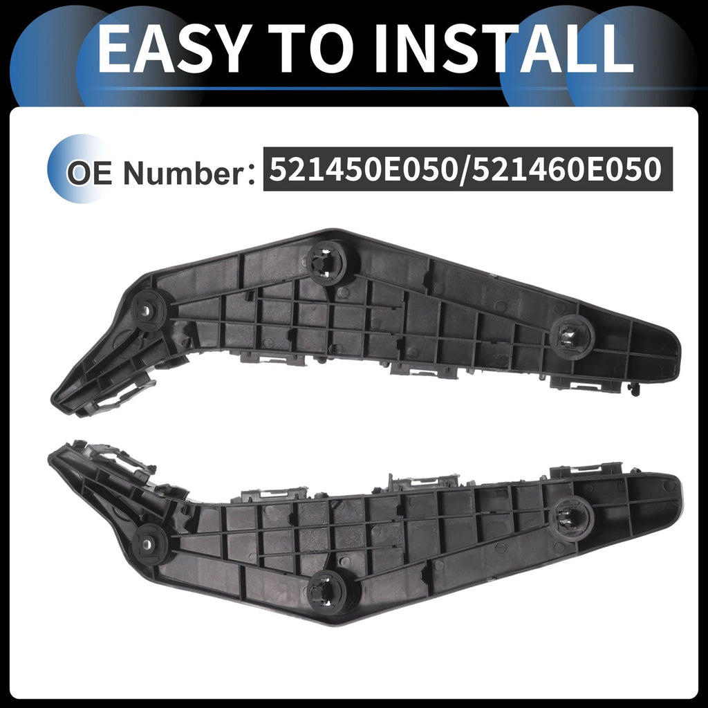 1 Pair Front Bumper Retainer Bracket No. 521450E050 for Toyota Highlander (2011–2013)