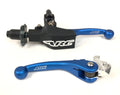 Shorty Clutch Perch Levers for Yamaha YZ125 YZ250 YZ450F (2002–2023) - Blue