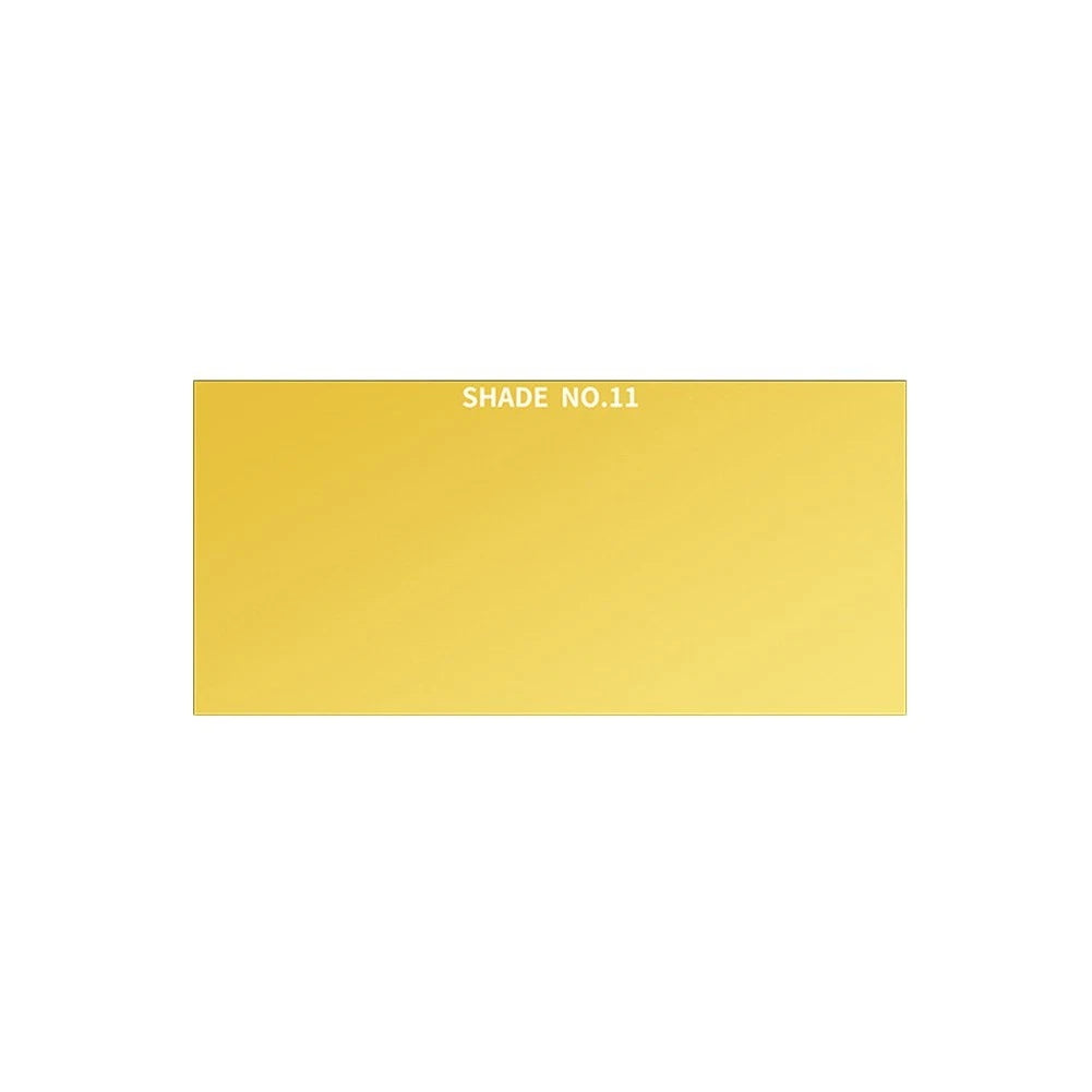 Gold Coated Glass Welding Lens Shade 9-13 for Helmets (10.8 x 5.5 cm)