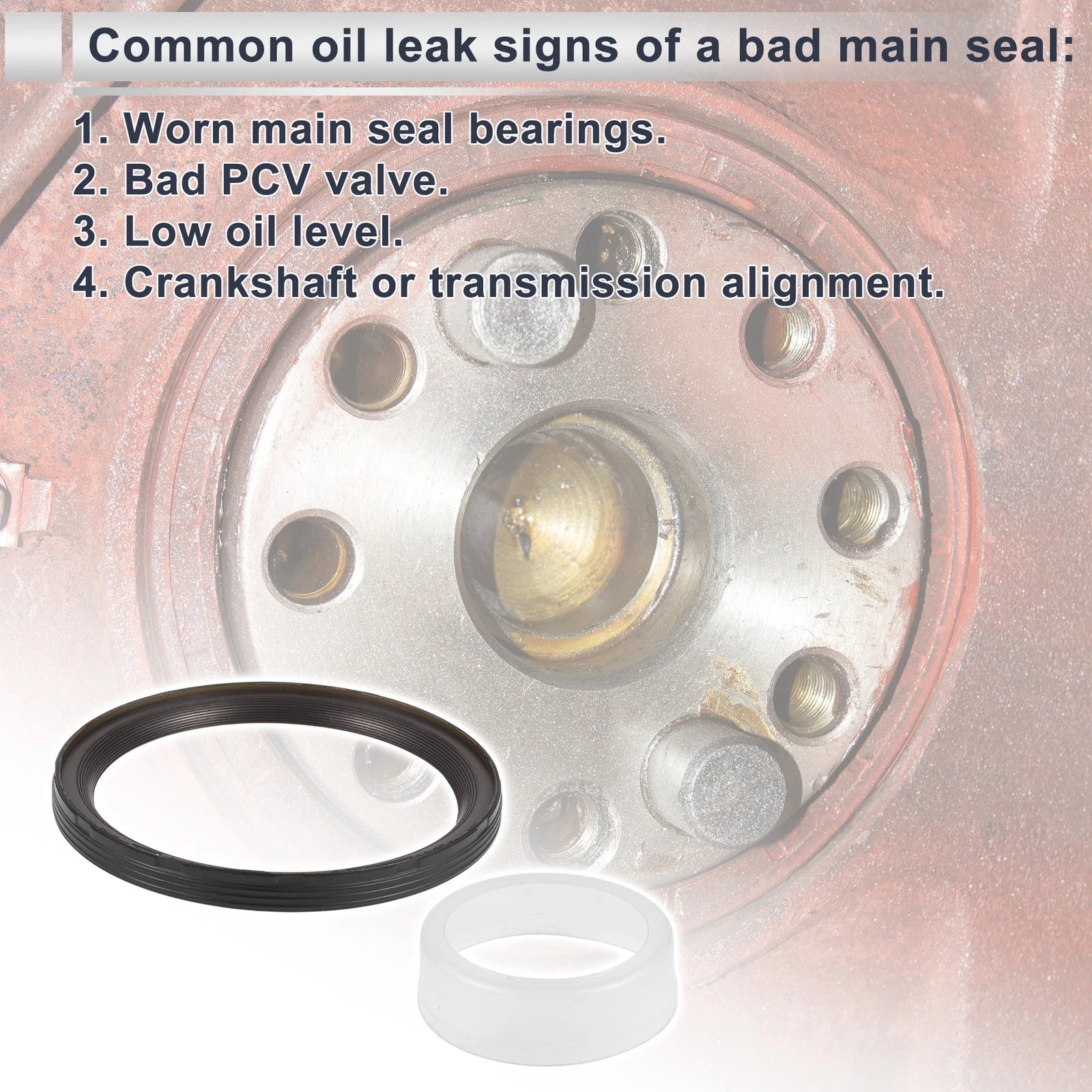 Rear Crankshaft Oil Seal for Chevrolet Impala (1999–2009) No.12602972 NBR Rubber