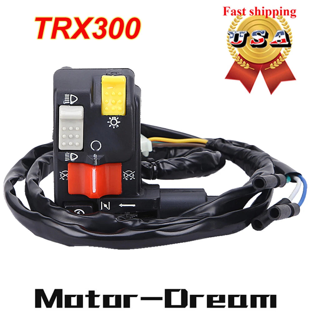 Left Handlebar Kill Switch for Honda FourTrax 300 TRX300 (1988–2000)