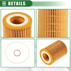 Set of 1 Engine Oil Filter & Fuel Filter for BMW F20 (2010–2015) No.11427635557