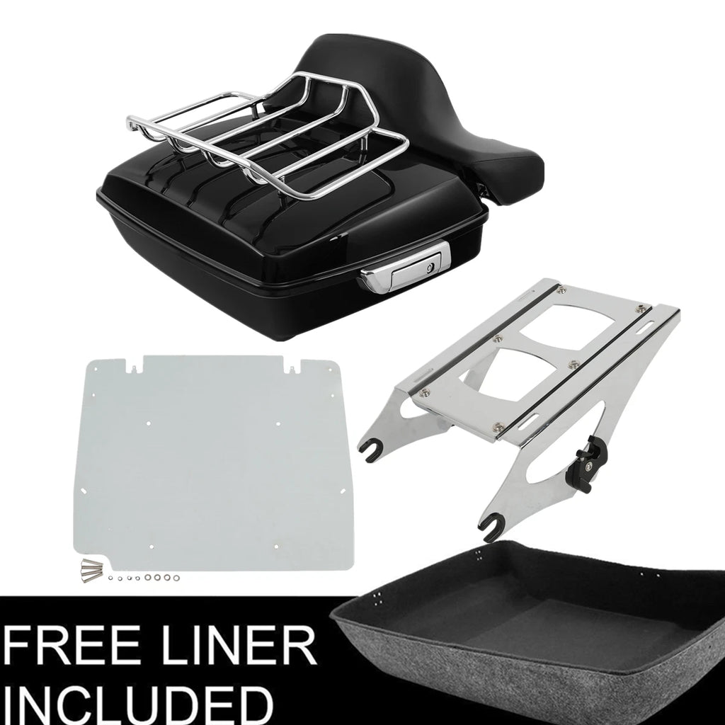 Chopped Trunk Mount Rack Pad for Harley Touring Street Road Glide (2014–2025)