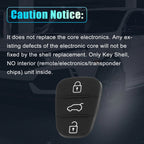 3 Button Key Fob Case Insert Rubber Keypad for Kia Ceed Optima Sorento (2013–2020)
