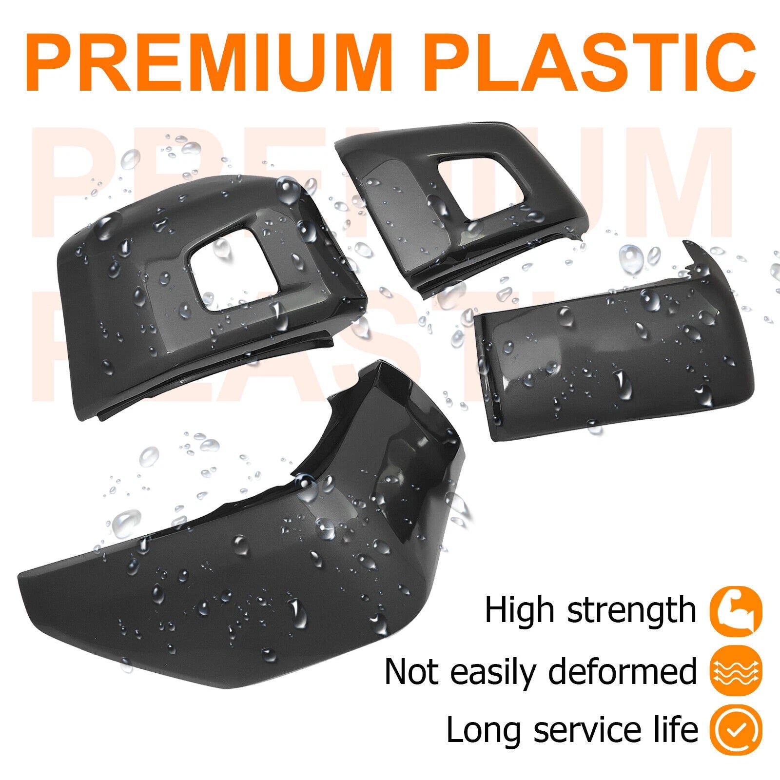 Set of 4 Bumper Covers for Toyota Tundra (2014–2021) Magnetic Gray