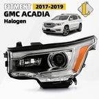 T3W Headlight for GMC Acadia SL (2017–2019) Left Driver Halogen DRL