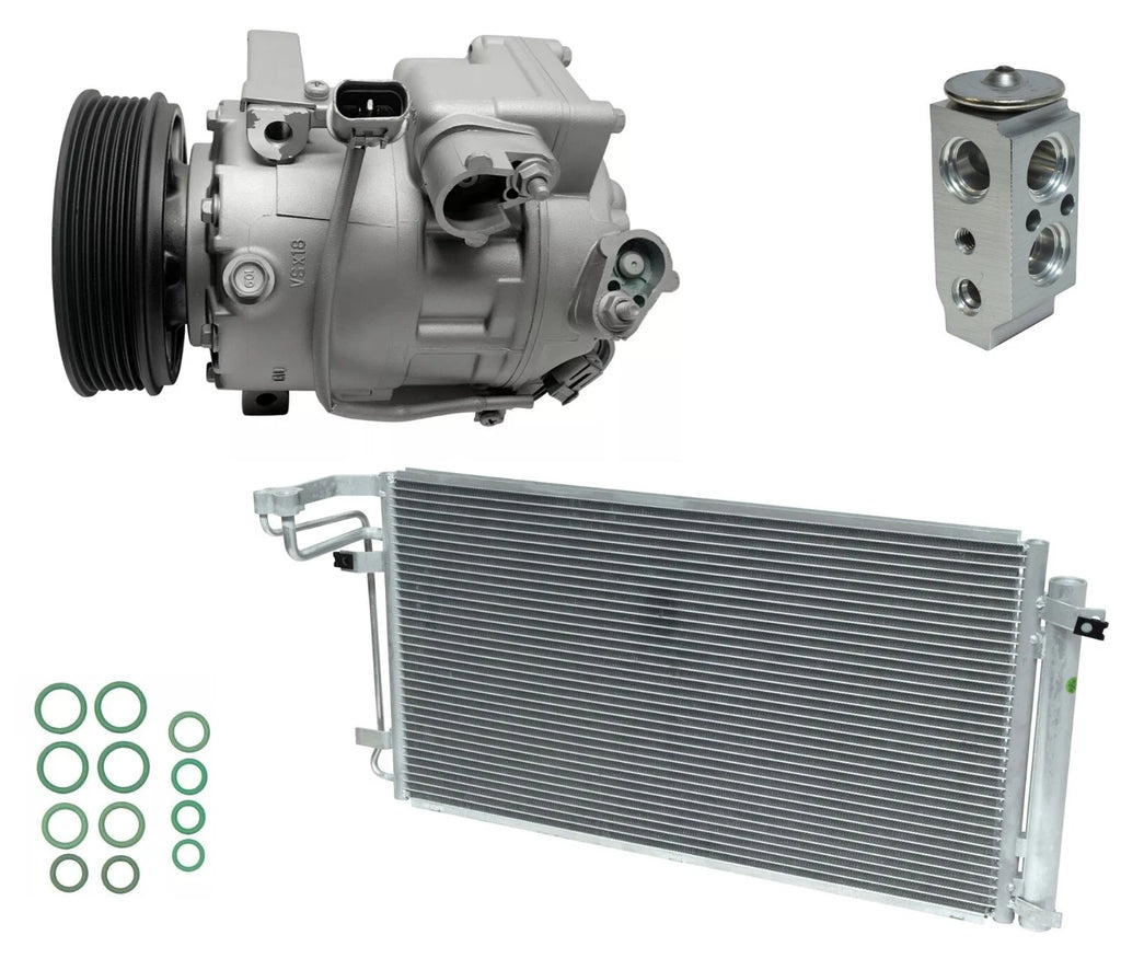 A/C Compressor Kit w Condenser for Hyundai Equus 5.0L (2013–2015)