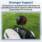 Passenger Backrest Sissy Bar + Docking Hardware Kit for Harley Road Glide (2014–2024)