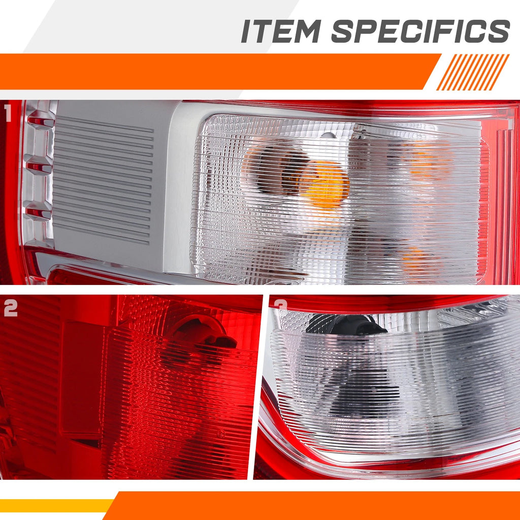 Chrome Tail Light Assembly for Ford F-150 (2021–2023)