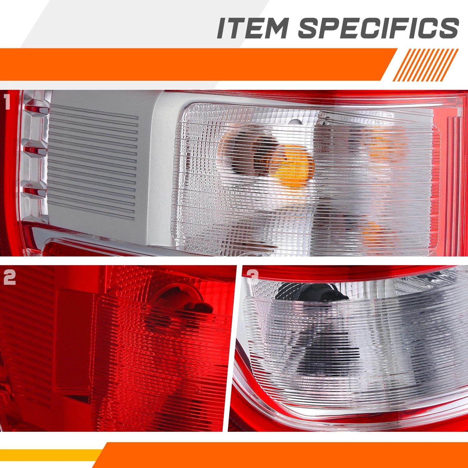 Chrome Tail Light Assembly for Ford F-150 (2021–2023)